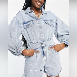 Signature 8 Denim Romper